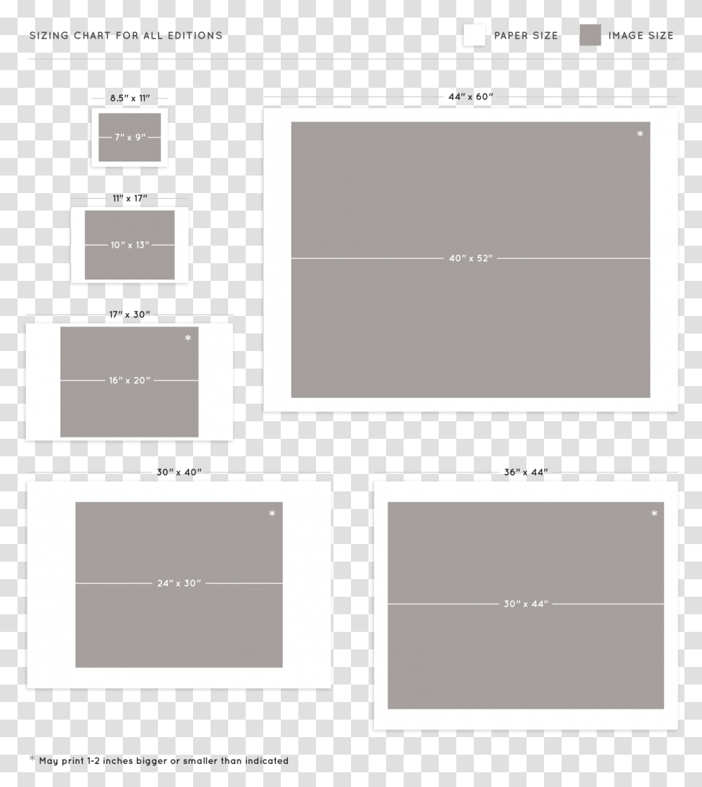Photography Print Size Chart, Home Decor, Page, Plot Transparent Png
