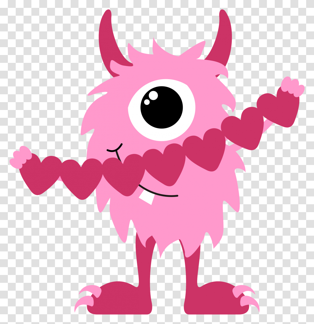 Photos Of Valentine Monster Clip Art Monster Valentine Next, Flamingo, Bird, Animal Transparent Png