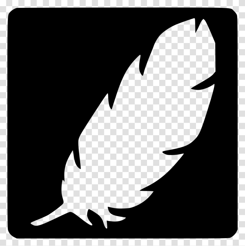 Photoshop Adobe Ps Feather Icon Free Download, Animal, Bird, Silhouette, Stencil Transparent Png