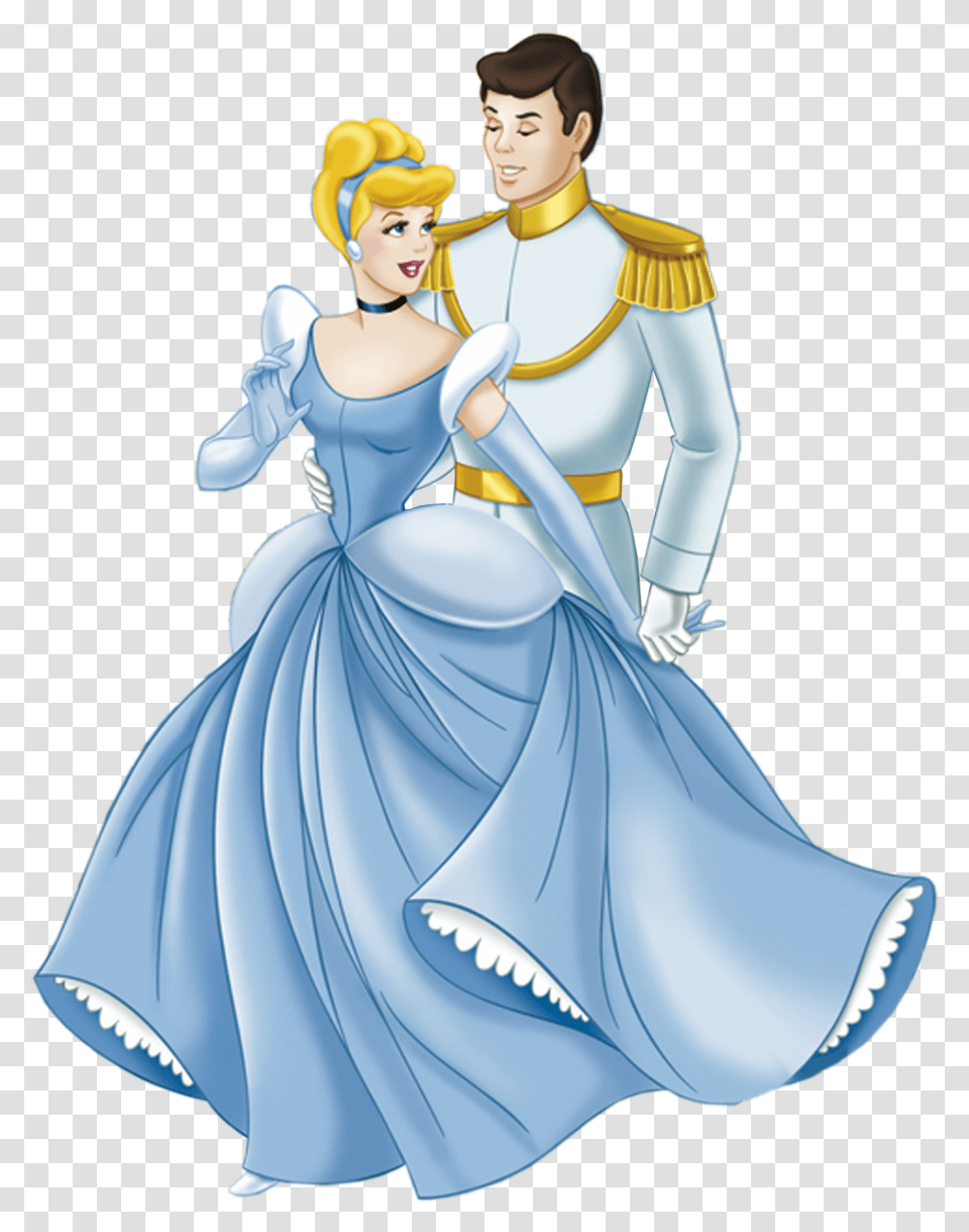 Photoshop Clipart Cinderella Disney Cinderella And Prince Charming, Person, Figurine, Book, Leisure Activities Transparent Png