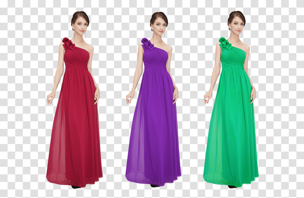 Photoshop Color Correction Combined With Two Basic Gown, Apparel, Evening Dress, Robe Transparent Png