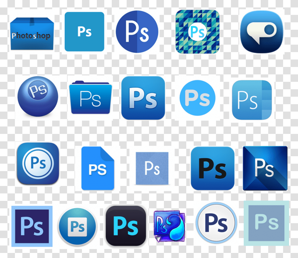 Photoshop Icon, Word, Number Transparent Png