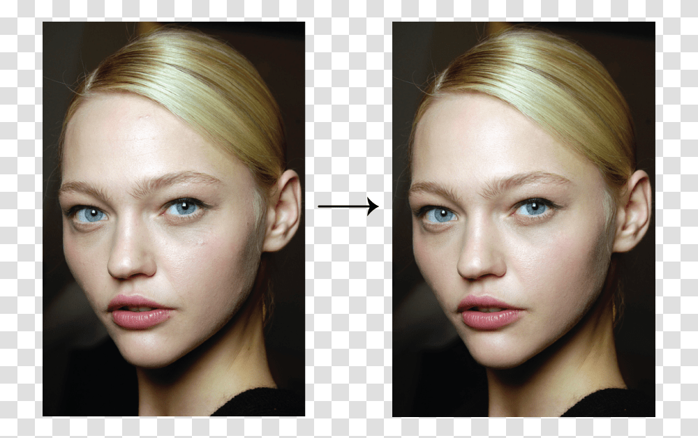 Photoshop Retouch Before After, Face, Person, Human, Jaw Transparent Png