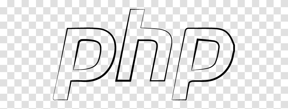 Php Logo White, Gray, World Of Warcraft Transparent Png