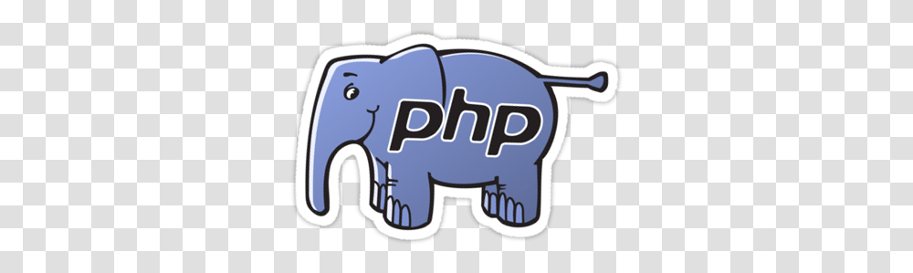 Php Programming Tutorial Elephant Php Logo, Label, Text, Mammal, Animal Transparent Png