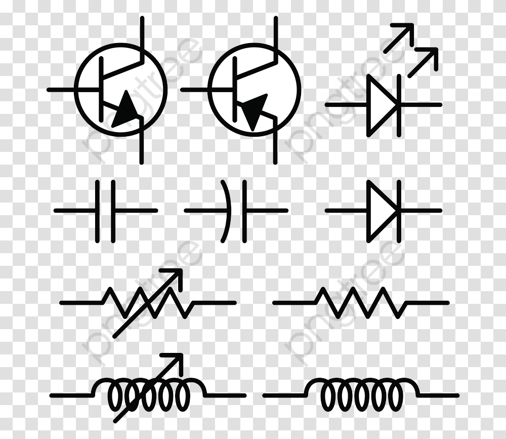Physical Circuit Icon Electronic Background Electronic Ckt Icon File, Number, Diagram Transparent Png