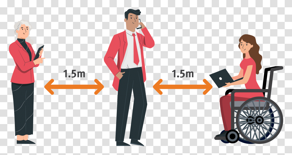 Physical Distancing In The Workplace For Government Worker, Person, Clothing, Text, Shirt Transparent Png