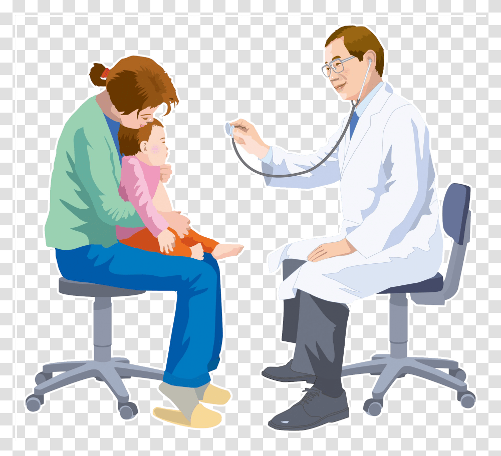 Physician Clip Art, Person, Doctor, Sitting Transparent Png