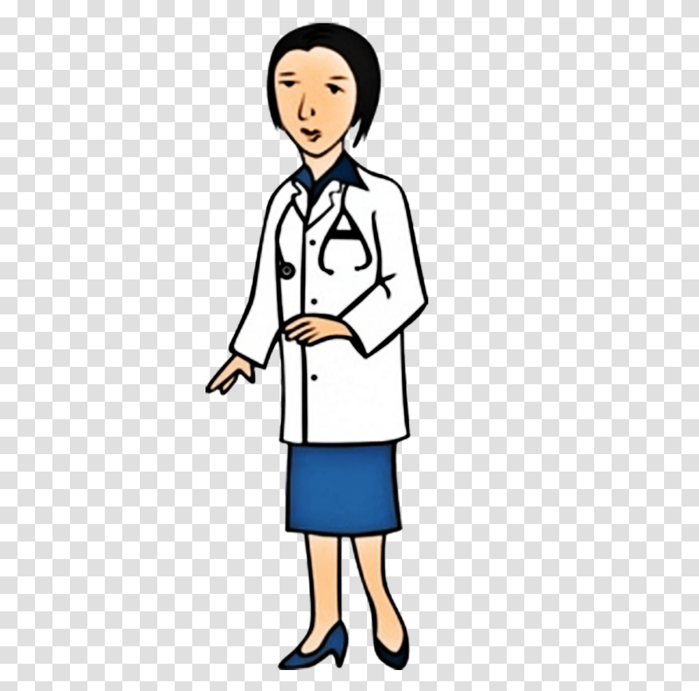 Physician Woman Clip Art Doctor Clip Art, Person, Human, Chef, Coat Transparent Png