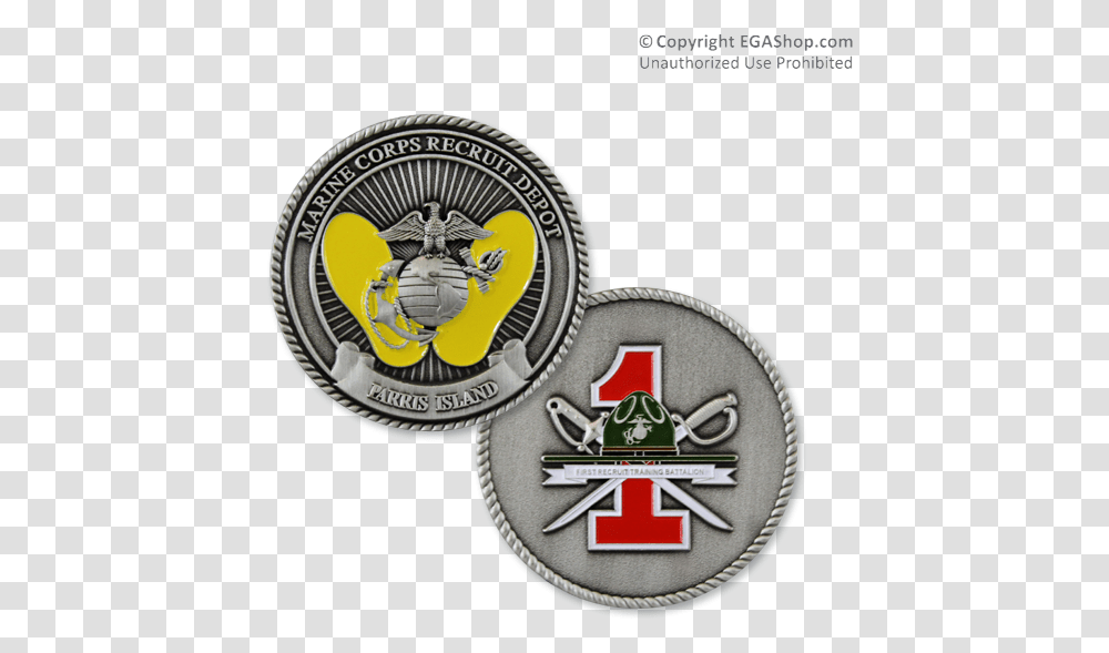 Pi Coin Mcrd Parris Island 1st Battalion Alpha Company, Logo, Trademark, Clock Tower Transparent Png
