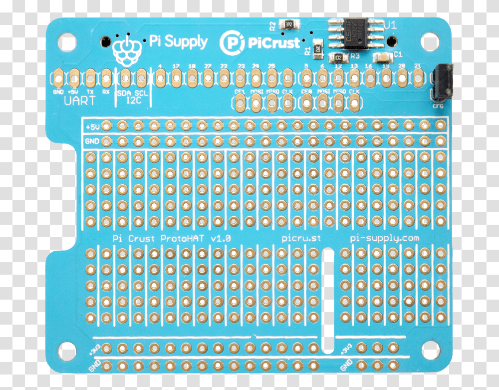 Pi Crust Protohat Pi Supply, Electronics, Hardware, Computer, Electronic Chip Transparent Png