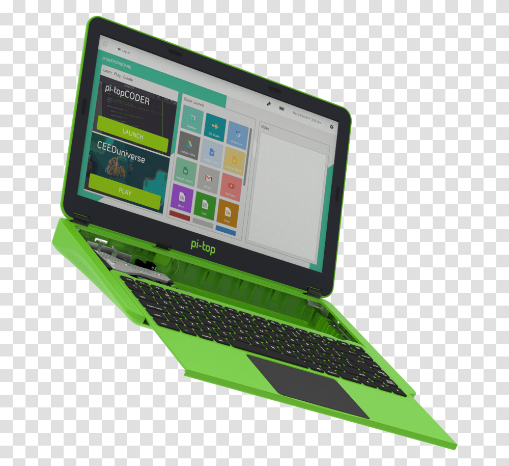 Pi Top Laptop, Pc, Computer, Electronics, Monitor Transparent Png