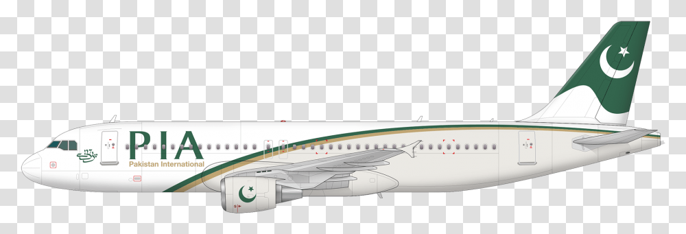 Pia Airline, Airplane, Aircraft, Vehicle, Transportation Transparent Png