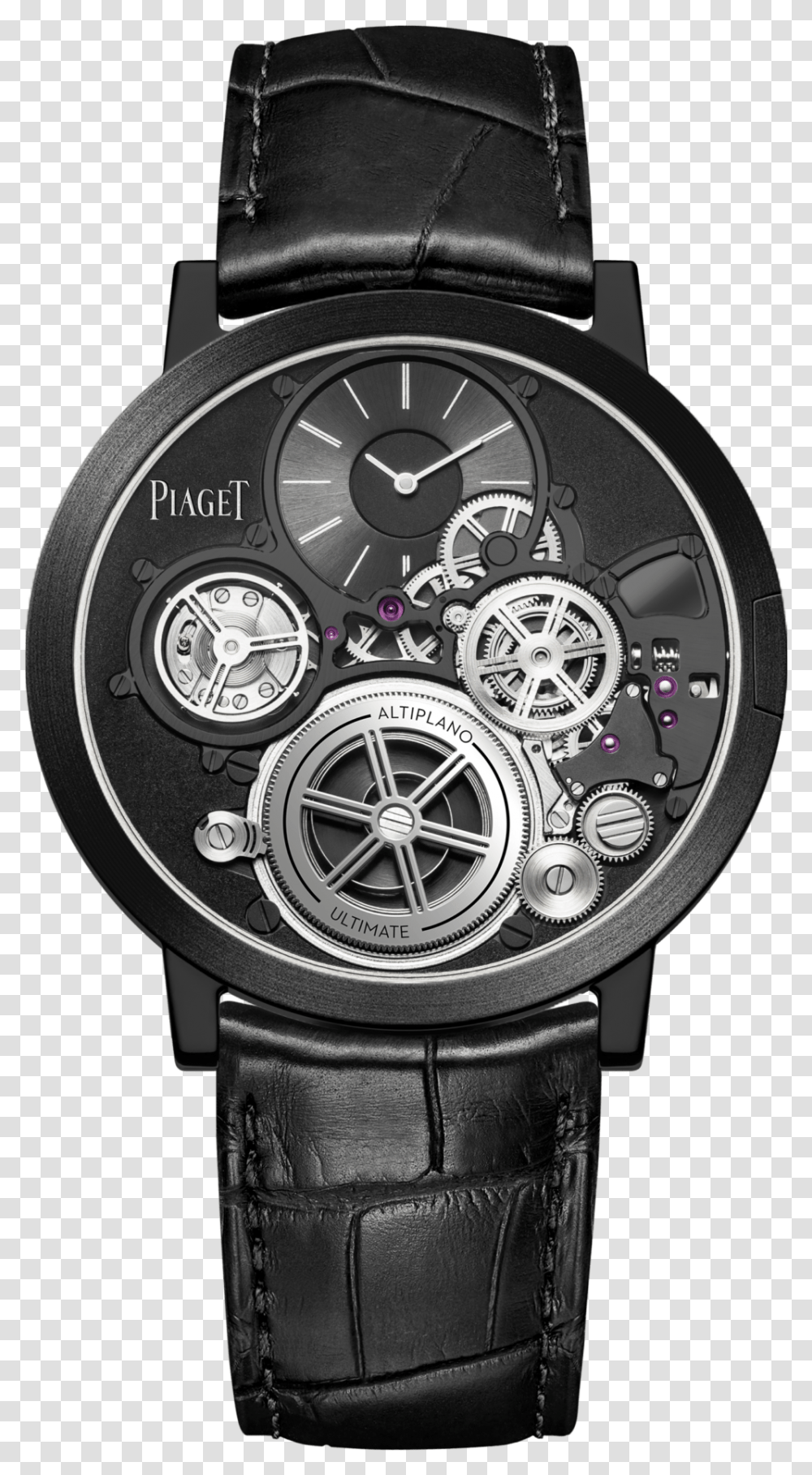 Piaget Altiplano Ultimate Concept Black Piaget Sa, Wristwatch, Clock Tower, Architecture, Building Transparent Png