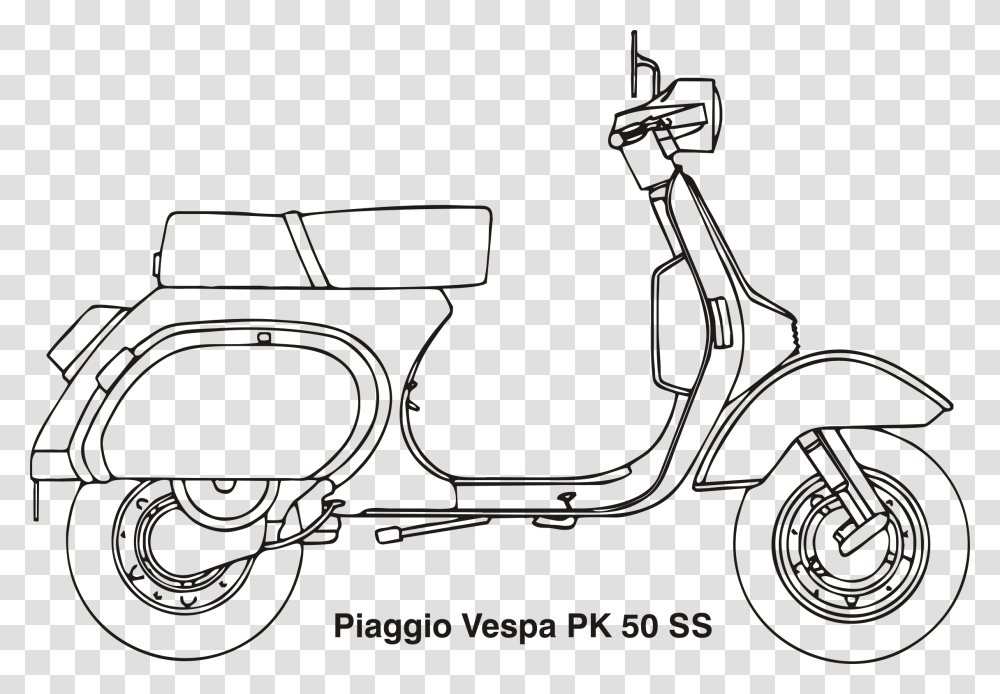 Piaggio Vespa Pk 50 Ss Year 1983 Clip Arts Mewarnai Sepeda Motor, Scooter, Vehicle, Transportation, Camera Transparent Png
