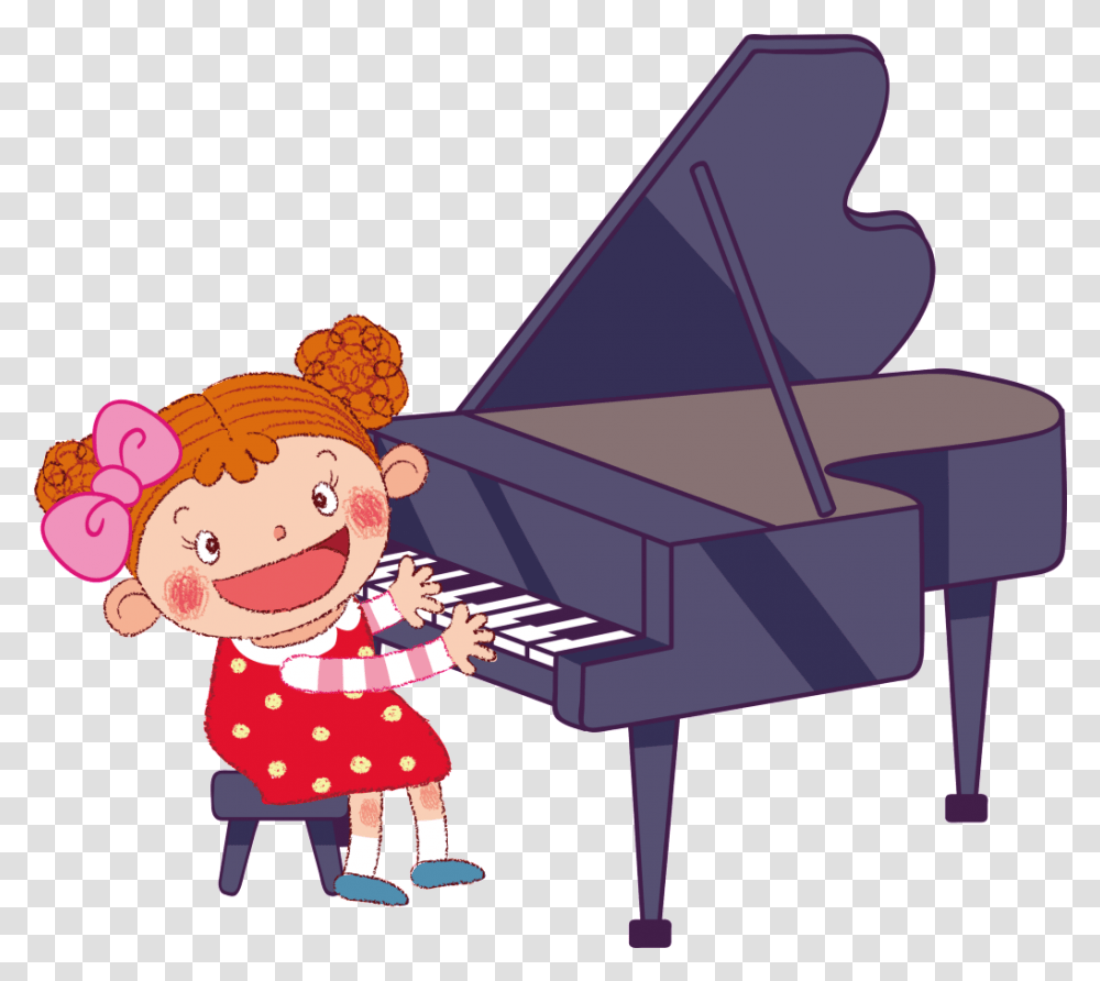 Piano 22411 Playing The Piano Cartoon, Grand Piano, Leisure Activities, Musical Instrument, Musician Transparent Png