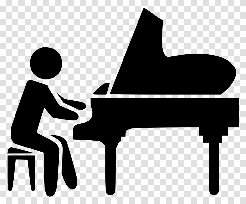 Piano Icon Free Download, Leisure Activities, Performer, Person, Human Transparent Png