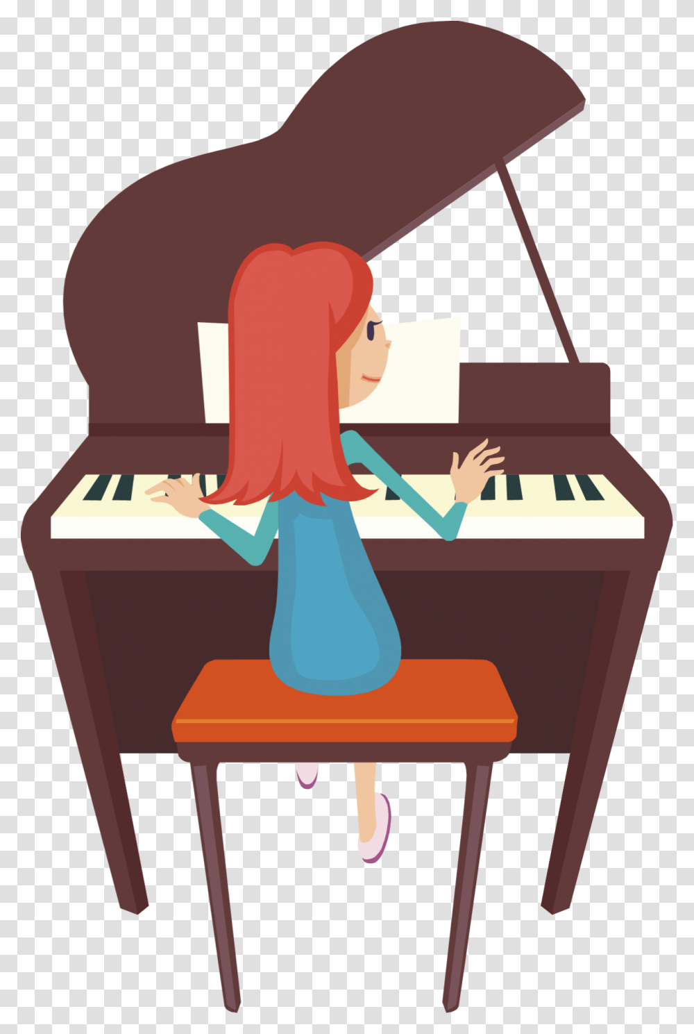 Piano Keys Clipart Downloadclipart Clipart Playing Piano, Leisure Activities, Performer, Musical Instrument, Musician Transparent Png