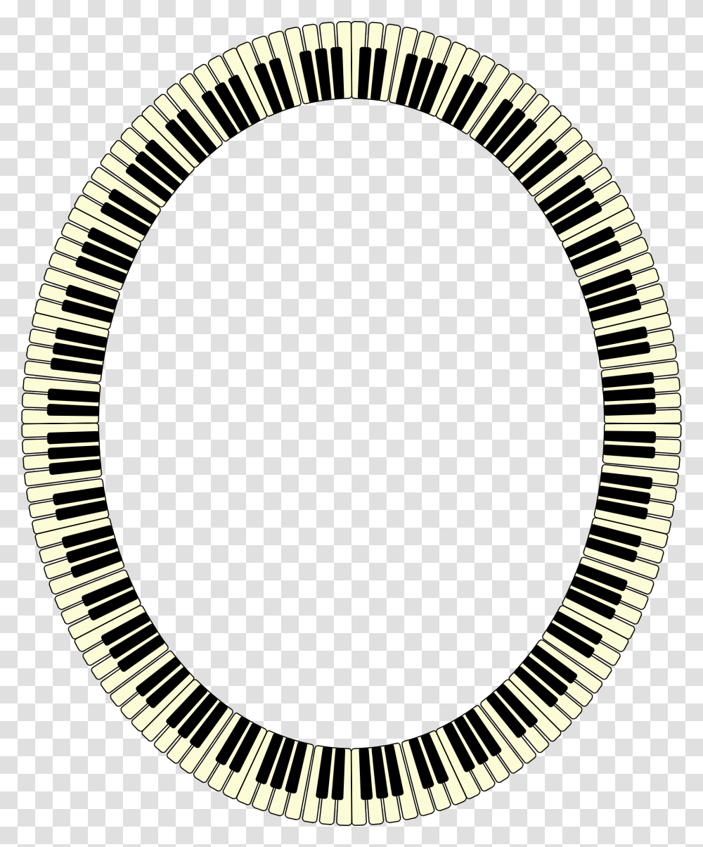 Piano Keys Frame Inverted Piano Keys Circle, Rug, Oval Transparent Png