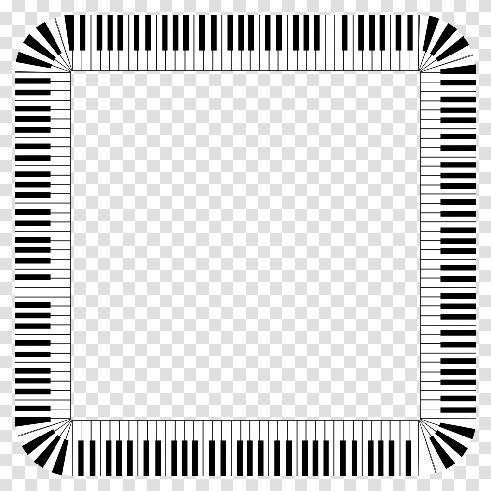 Piano Keys Rounded Square Icons, Number, Label Transparent Png