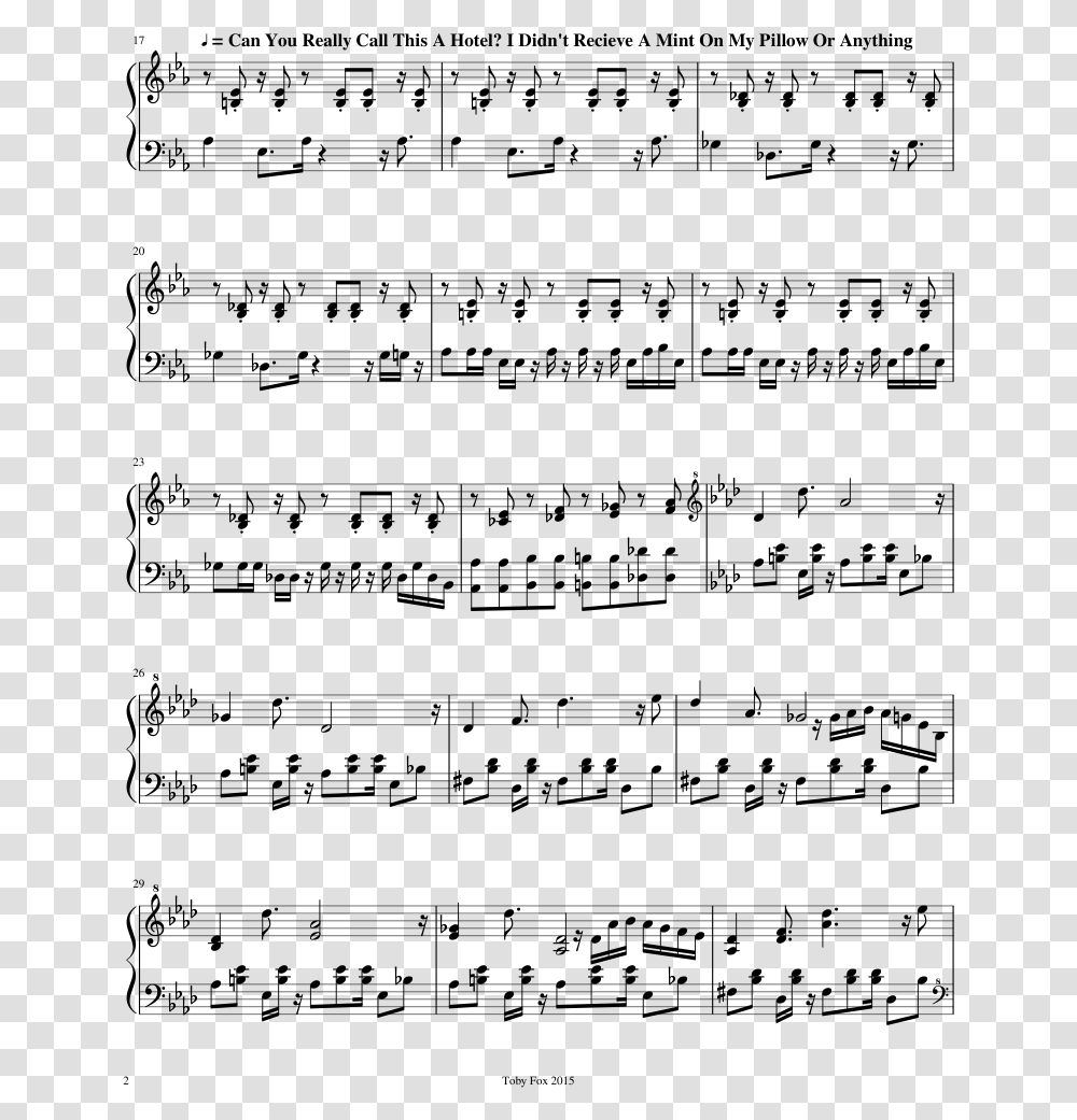 Piano Megalovania Sheet Music, Gray, World Of Warcraft Transparent Png