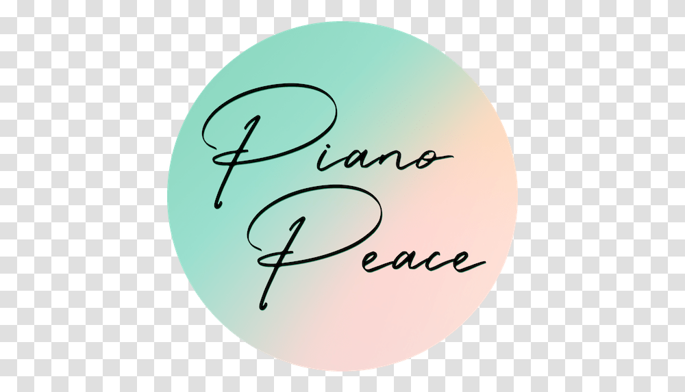 Piano Peace Logo 2019 - Circle, Text, Handwriting, Signature, Autograph Transparent Png
