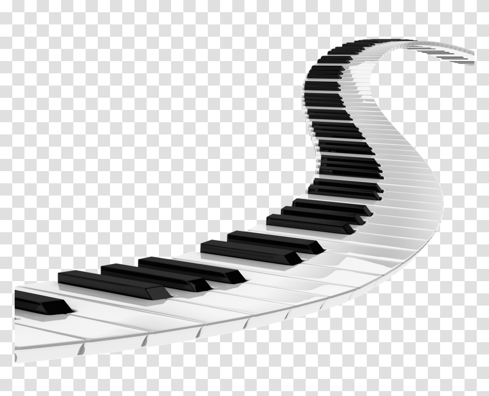 Piano Spiral, Electronics, Keyboard, Staircase, Leisure Activities Transparent Png