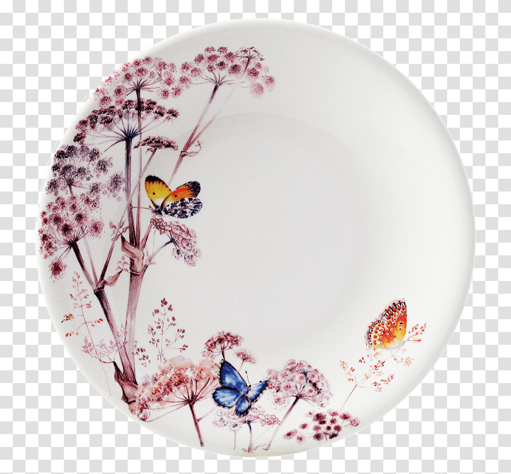 Piattini Dipinti Con Farfalle, Porcelain, Pottery, Saucer Transparent Png
