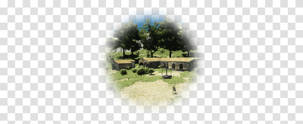 Piazza Farm Ruins Icon Grassland, Villa, House, Housing, Building Transparent Png