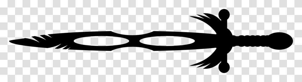 Pic Sword Black White, Gray, World Of Warcraft Transparent Png