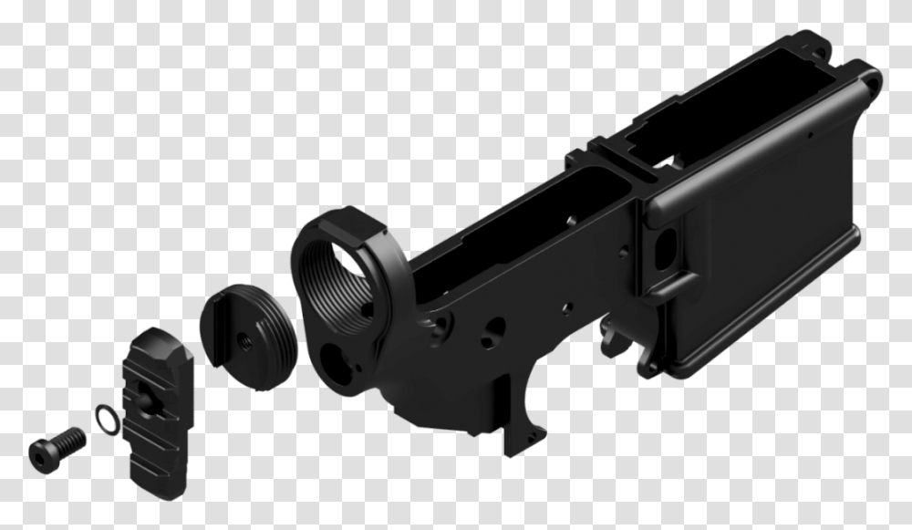 Picatinny Rail Stock Adapter, Gun, Weapon, Weaponry, Machine Gun Transparent Png