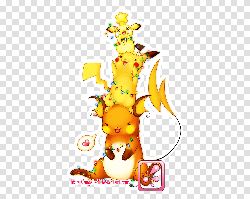 Pichu Pikachu Raichu Christmas, Animal, Mammal Transparent Png