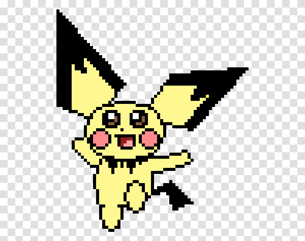 Pichu Pixel Art Maker Happy, Pac Man Transparent Png