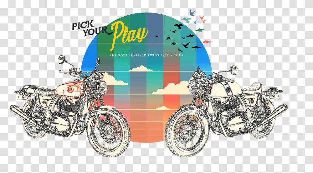 Pick Your Play Royal Enfield, Motorcycle, Vehicle, Transportation, Spoke Transparent Png