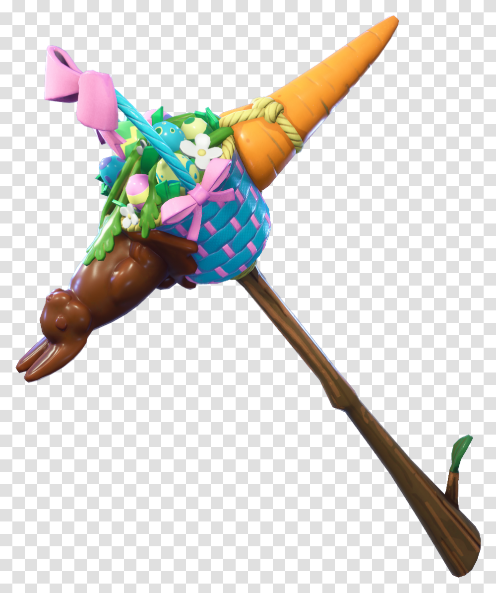 Pickaxe Carrot Carrot Stick Pickaxe Fortnite, Person, Sweets, Food, Toy Transparent Png