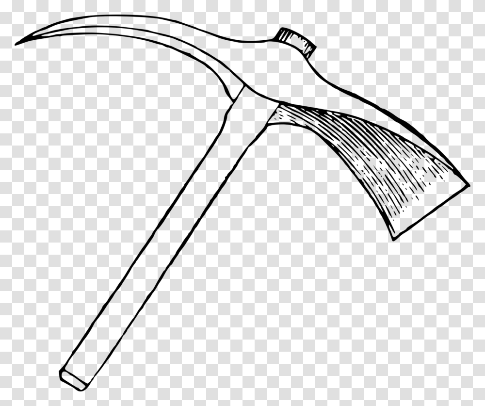 Pickaxe Clipart Black And White, Gray, World Of Warcraft Transparent Png