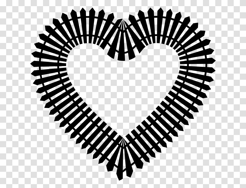 Picket Fence Heart Clip Art, Gray, World Of Warcraft Transparent Png
