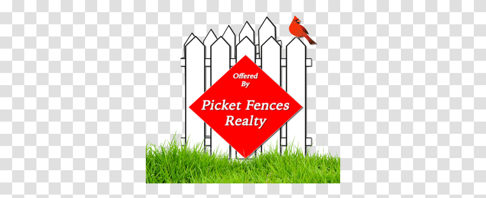 Picket Fences Realty Fairmont Wv Grass, Plant, Road Sign, Symbol, Animal Transparent Png