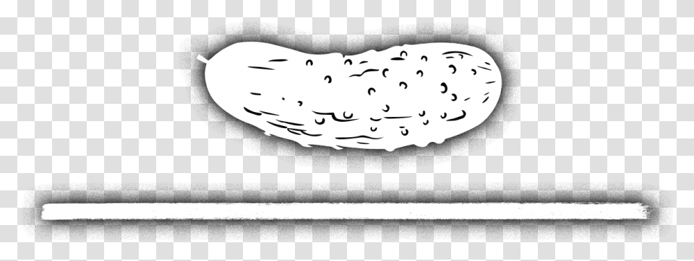 Pickle Black And White Dill Pickle Clipart Black And White, Plant, Food, Rug, Sesame Transparent Png