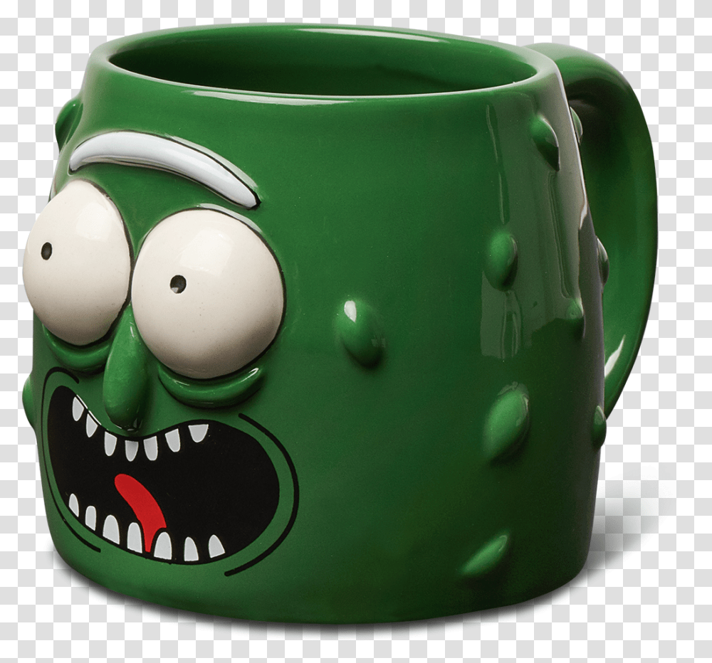 Pickle Rick Face, Coffee Cup, Birthday Cake, Dessert, Food Transparent Png