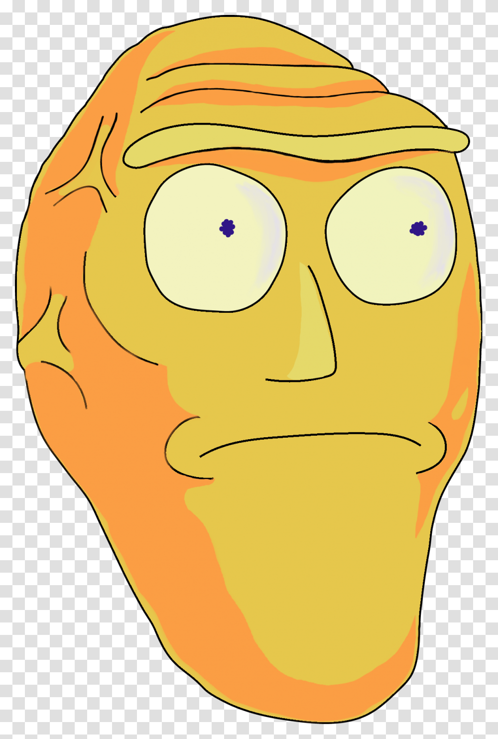Pickle Rick Face Head Rick And Morty, Person, Helmet, Drawing Transparent Png