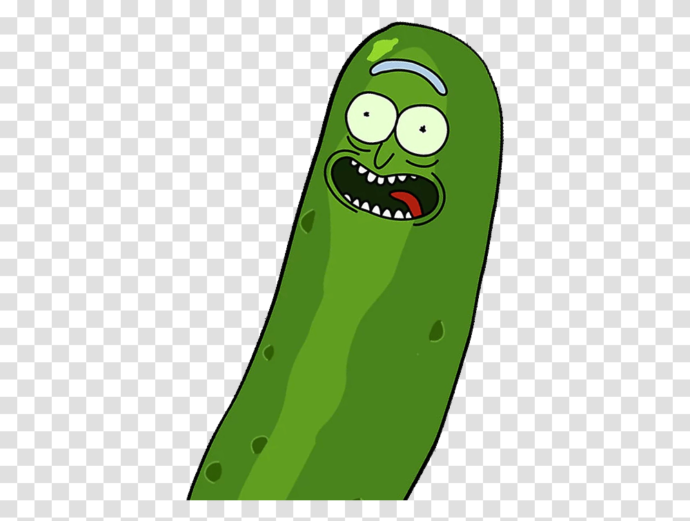 Pickle Rick Face Rick And Morty Cucumber, Plant, Food, Vegetable, Fruit Transparent Png