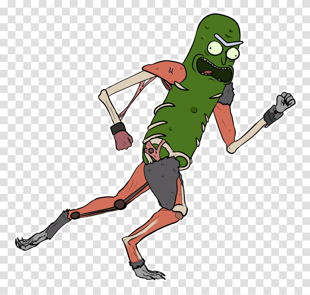 Pickle Rick, Person, Bow, People, Toy Transparent Png