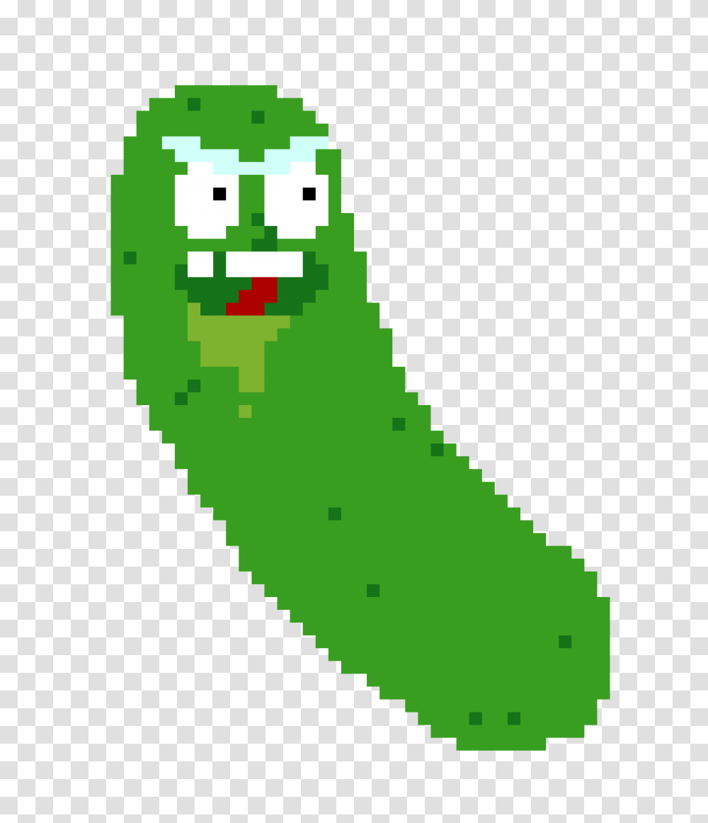 Pickle Rick Pixel Art Maker, Plant, Food, Vegetable, Produce Transparent Png