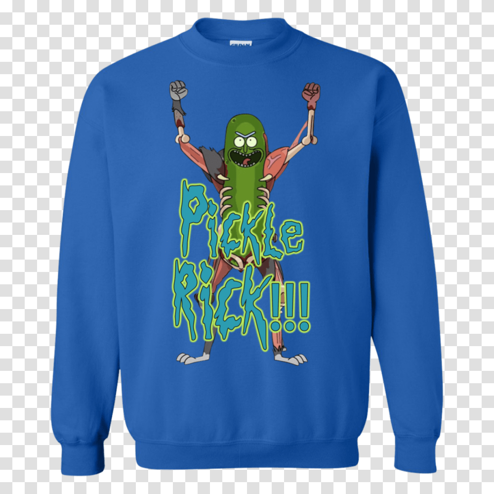 Pickle Rick Rick And Morty Sweater, Sleeve, Apparel, Long Sleeve Transparent Png