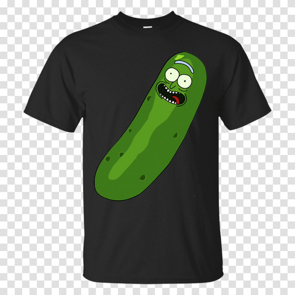 Pickle Rick T Shirt, Apparel, Food, Plant Transparent Png