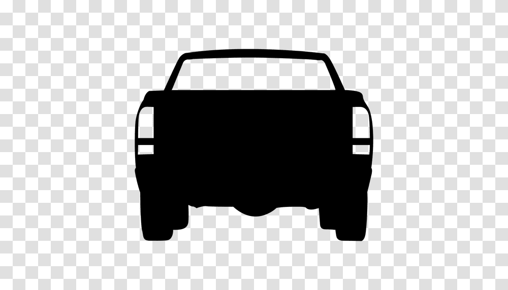 Pickup Rear View Silhouette, Car, Vehicle, Transportation, Automobile Transparent Png