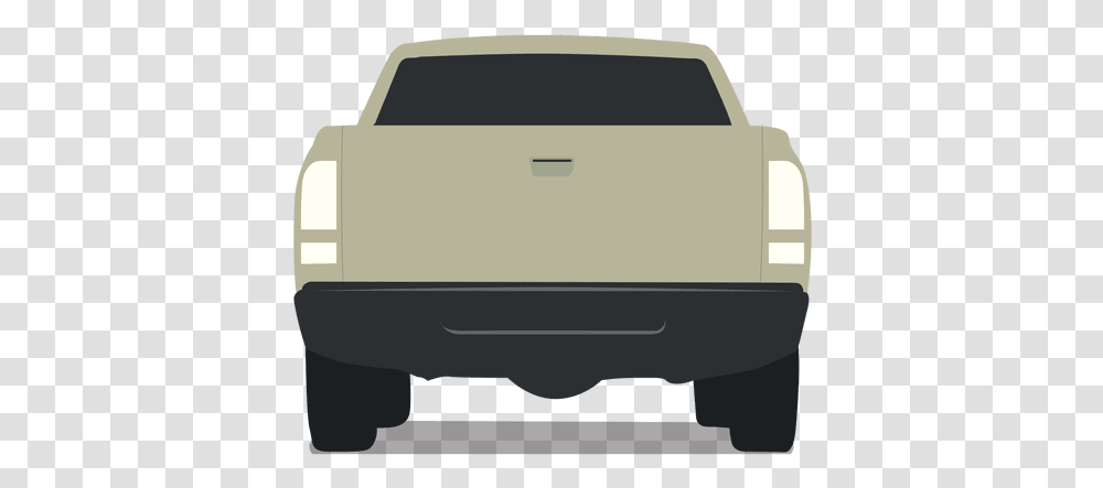 Pickup Rear View & Svg Vector File Back Of Car Vector, Pickup Truck, Vehicle, Transportation, Bumper Transparent Png