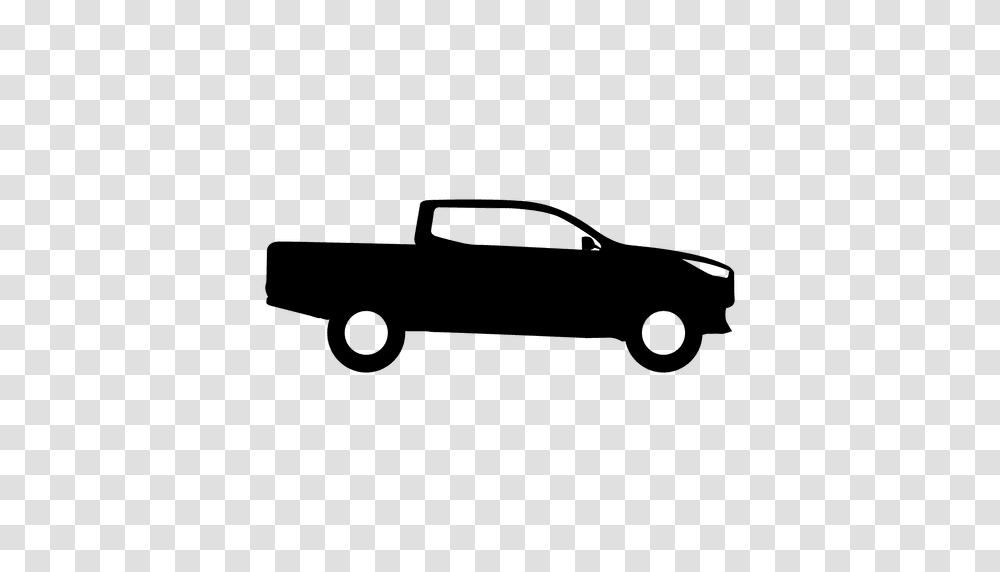 Pickup Side View Silhouette, Car, Vehicle, Transportation, Toy Transparent Png