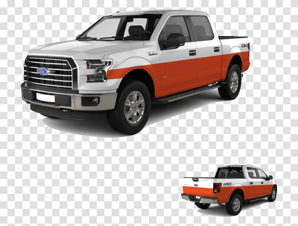 Pickup Truck Partial Wrap Ford F Series, Vehicle, Transportation, Wheel, Machine Transparent Png